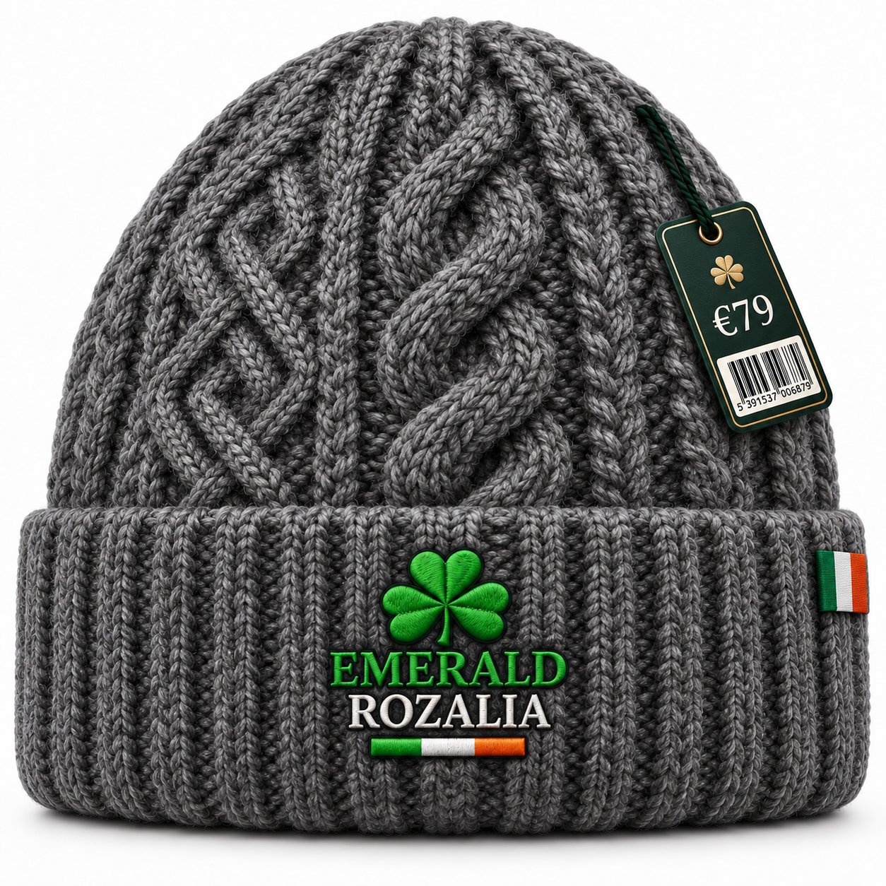 Irish Heritage Charcoal Gray Beanie