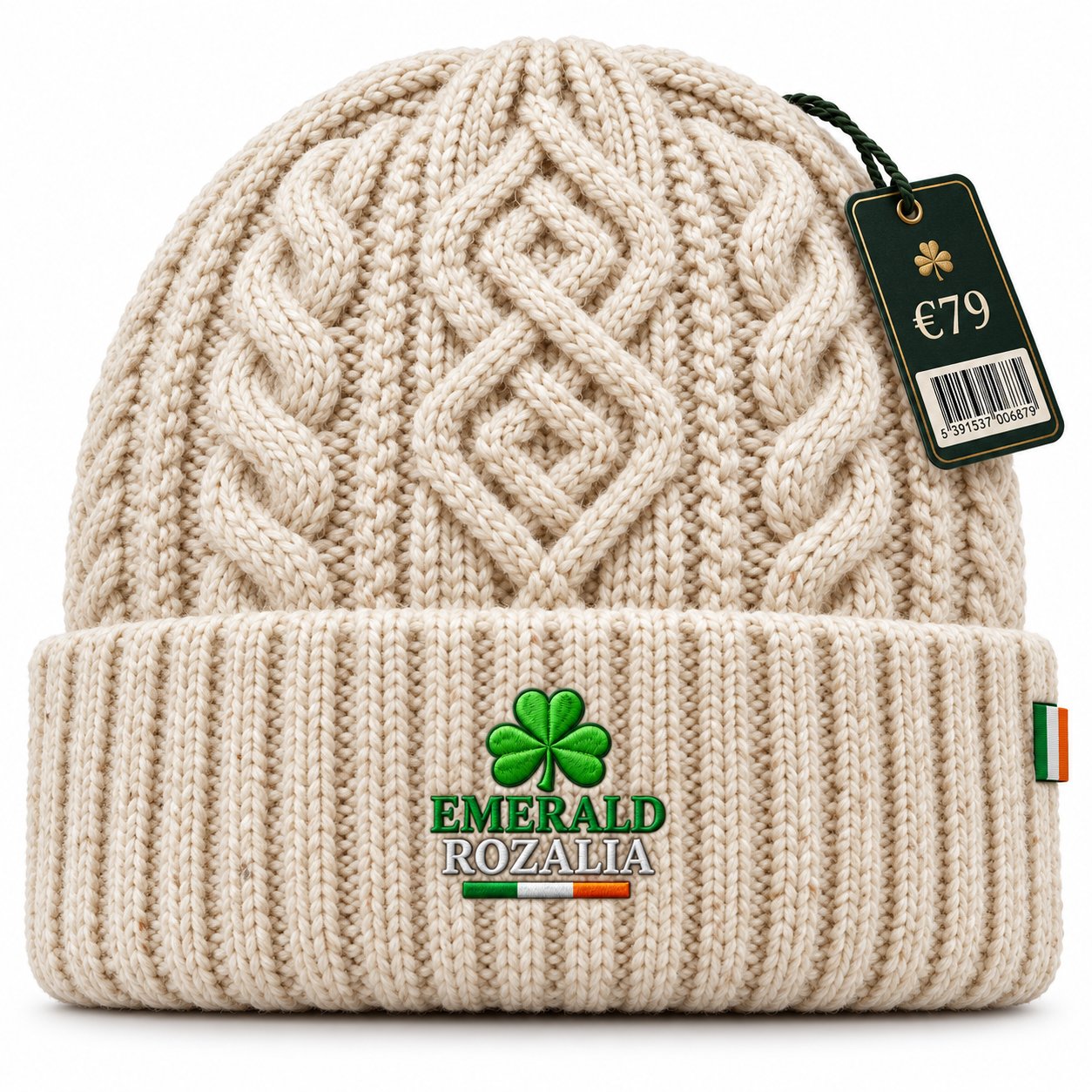 Irish Heritage Off White Beanie