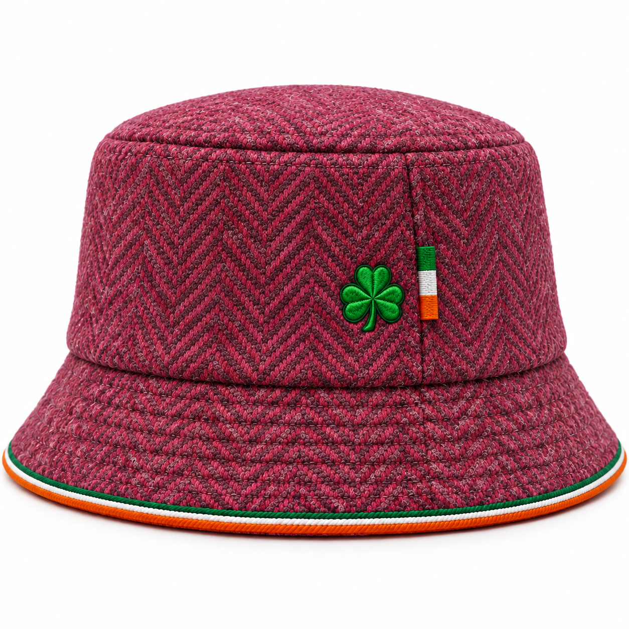 Burgundy Heritage Bucket Hat — Colour image 3