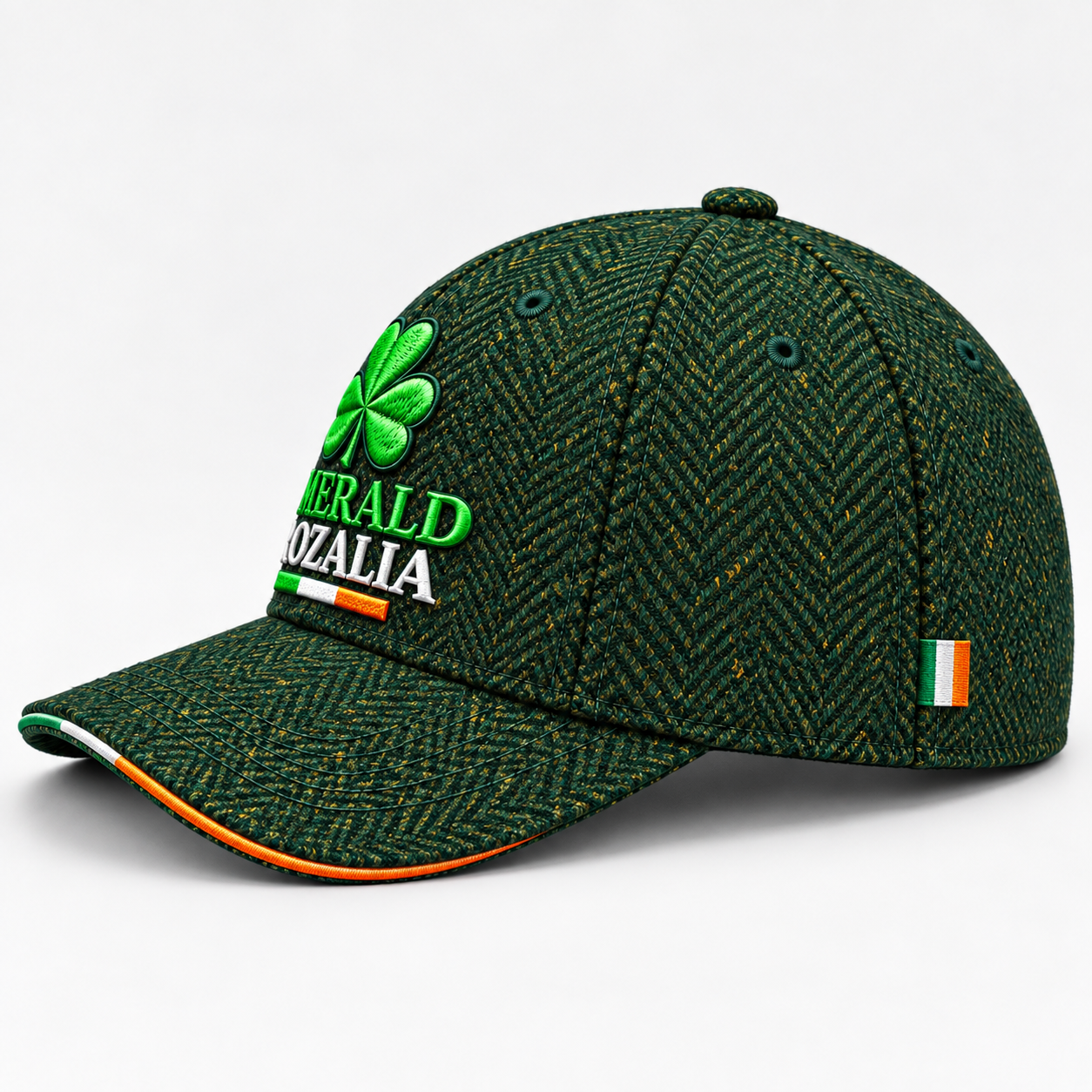 Irish Heritage Dark Green Baseball Cap — Colour image 2