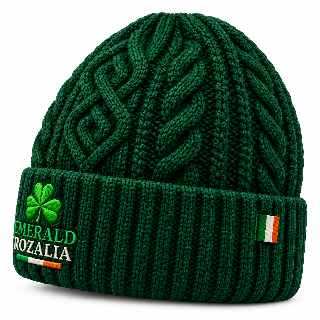 Irish Heritage Dark Green Beanie — Colour image 3