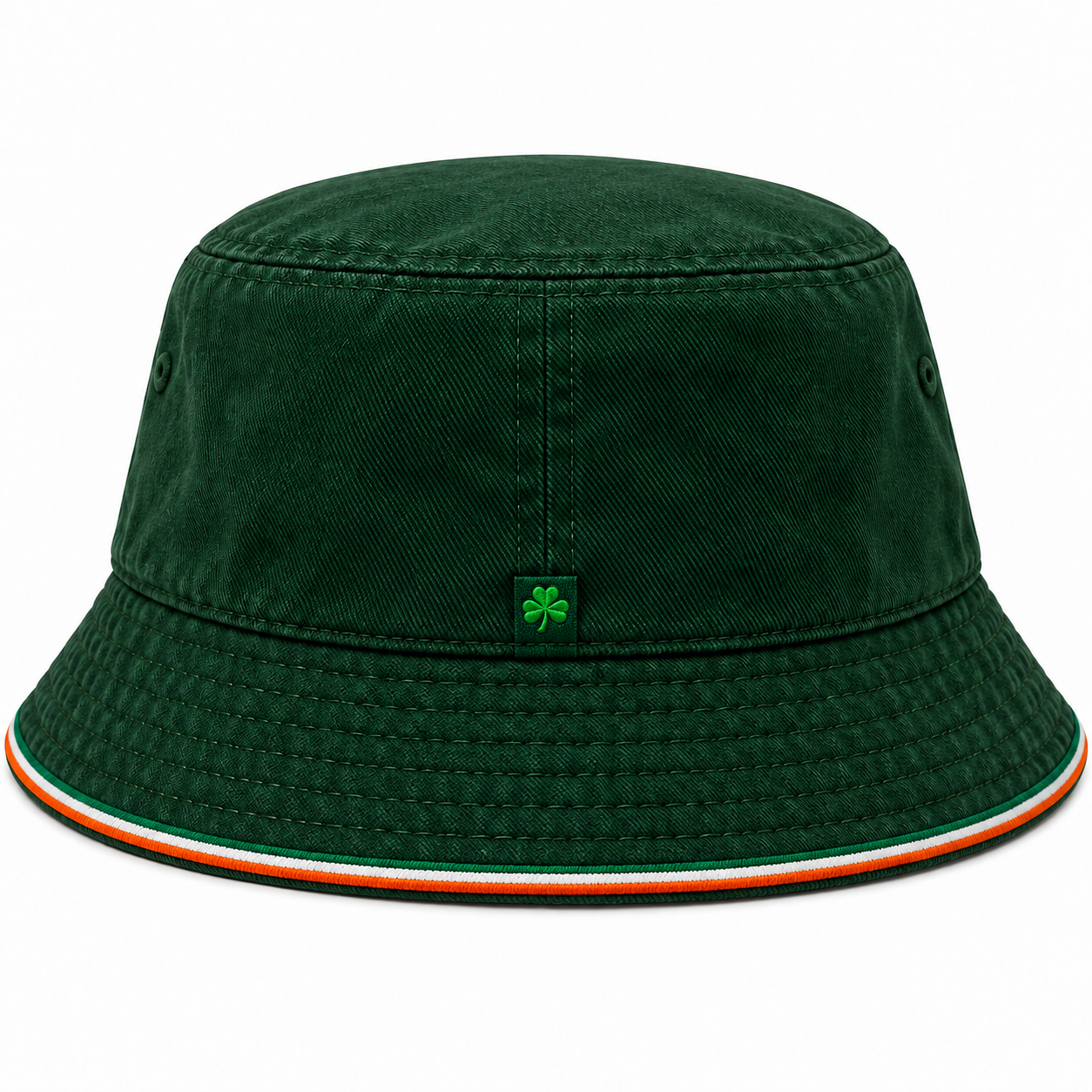 premium  Green Emerald Heritage Bucket Hat — Colour image 3