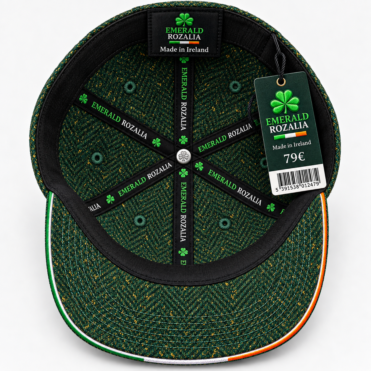Irish Heritage Dark Green Baseball Cap — Colour image 5
