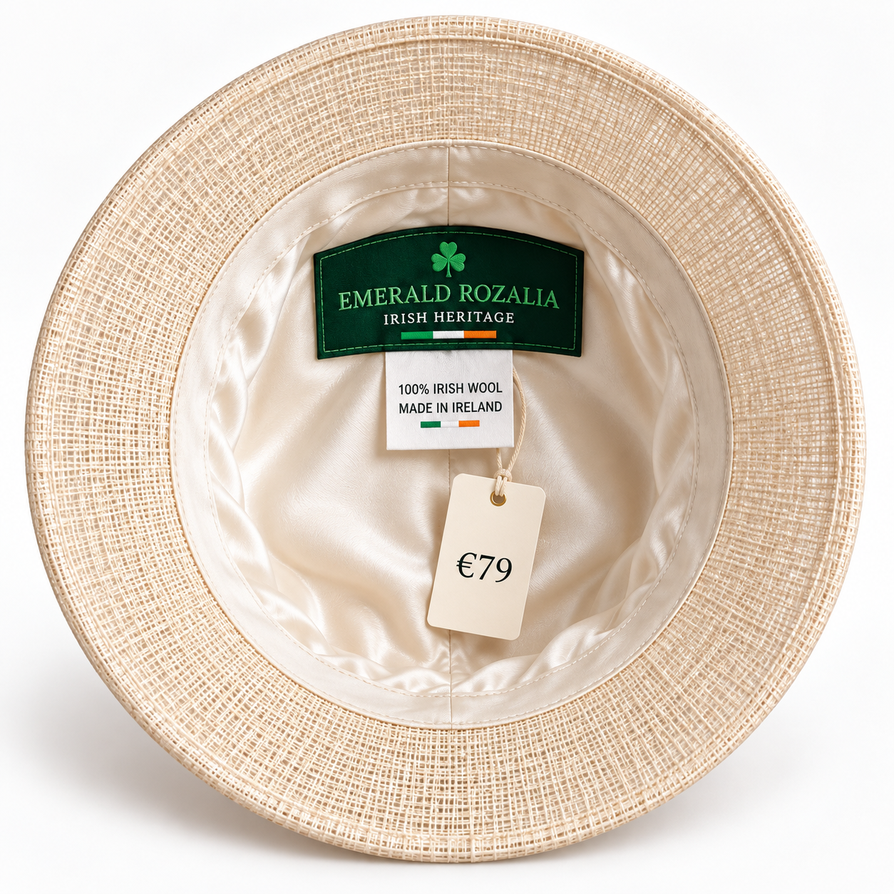 Ivory Floral Occasion Hat — Colour image 5