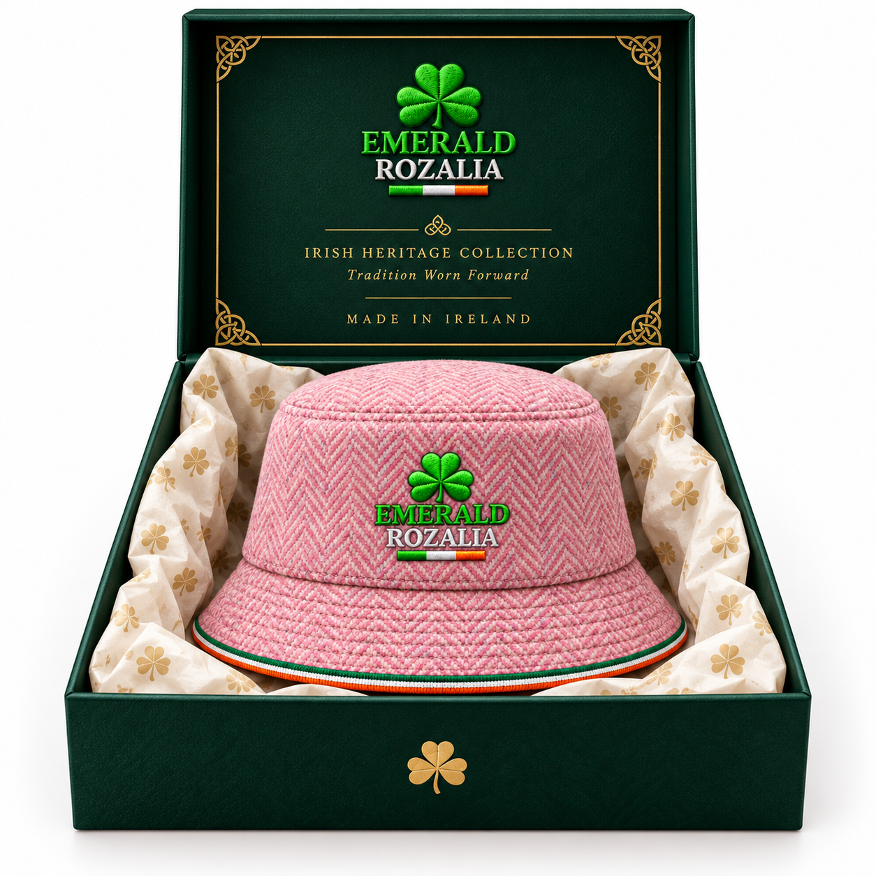 Blush Pink Heritage Bucket Hat — Colour image 6