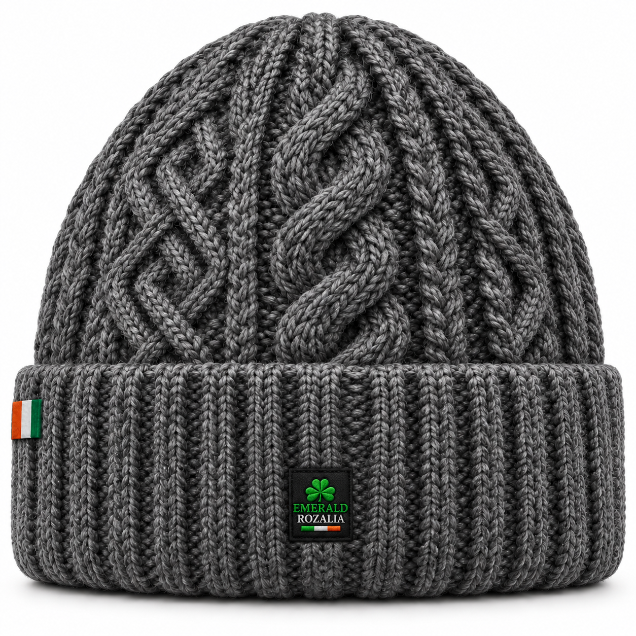 Irish Heritage Charcoal Gray Beanie — Colour image 3