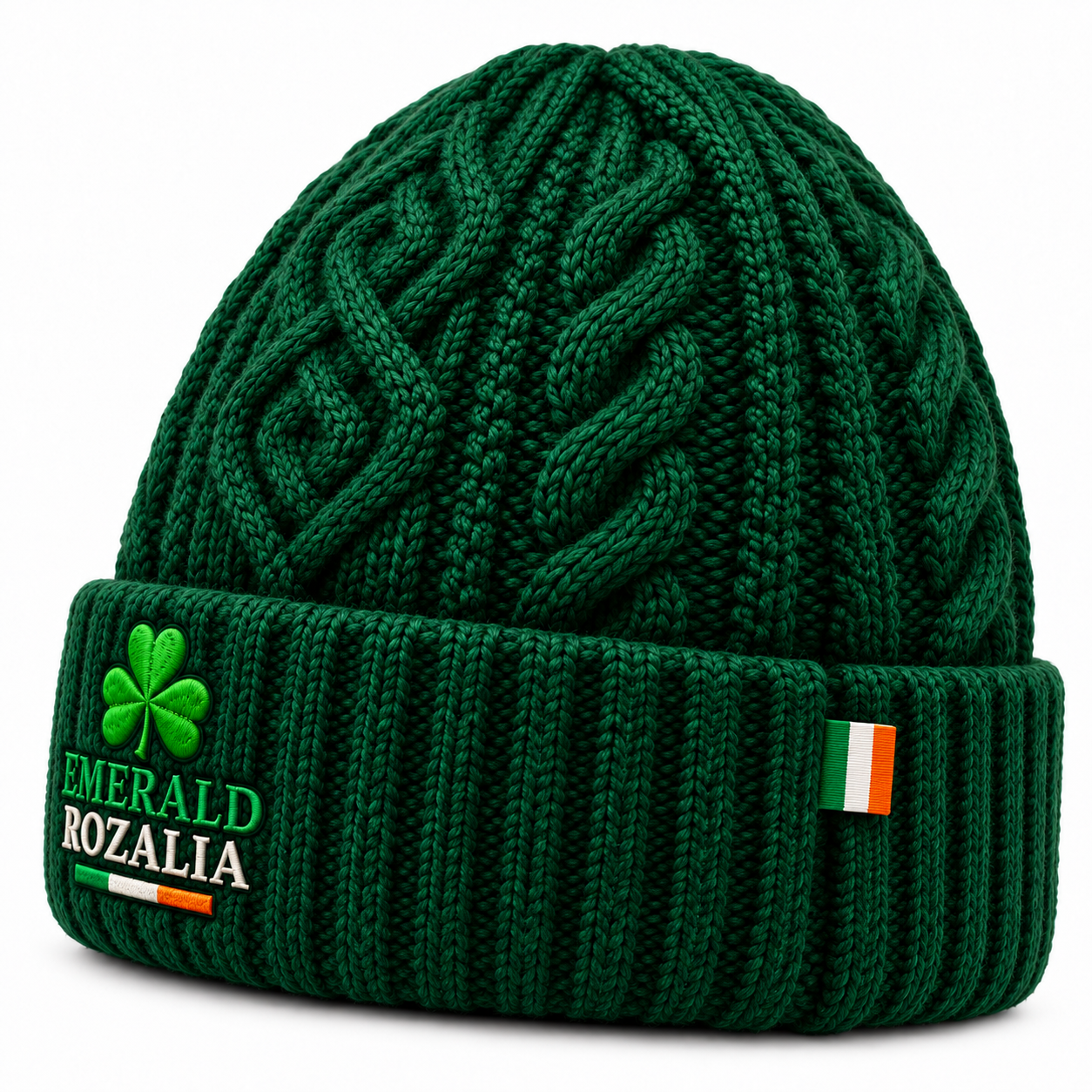 Irish Heritage Dark Green Beanie — Colour image 4