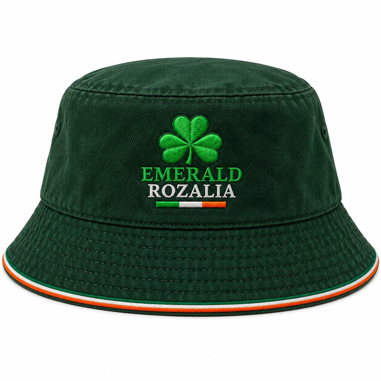Emerald Shamrock Green Bucket Hat view 1
