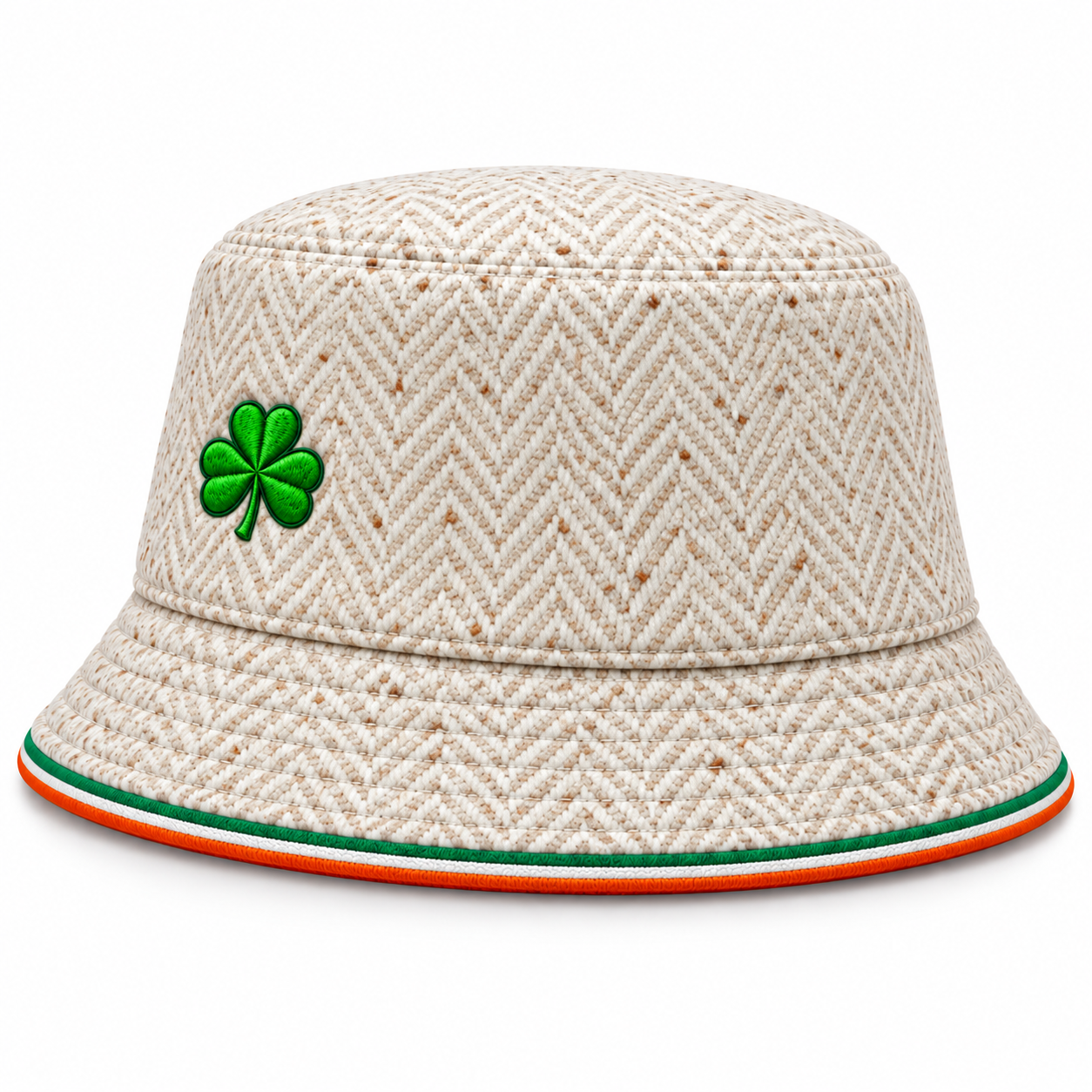 Ivory Heritage Tweed Bucket Hat — Colour image 2