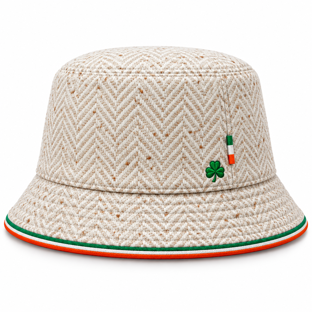 Ivory Heritage Tweed Bucket Hat — Colour image 4