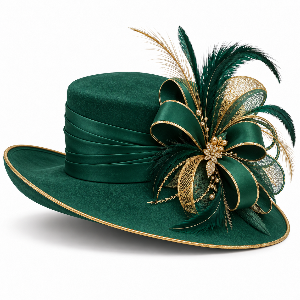 Emerald Rozalia Party Fashion Hat — Colour image 3
