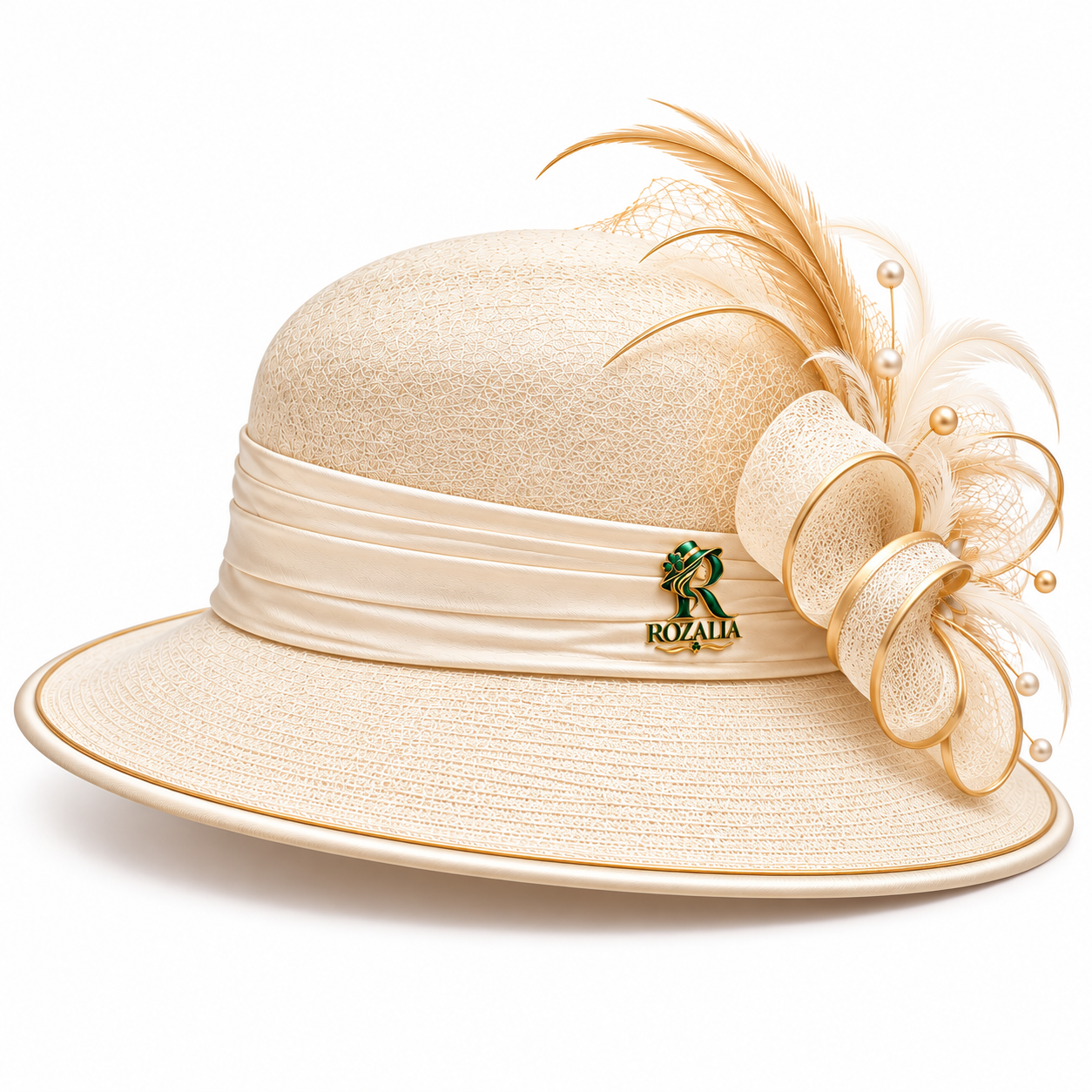 Ivory Occasion Hat — Colour image 3