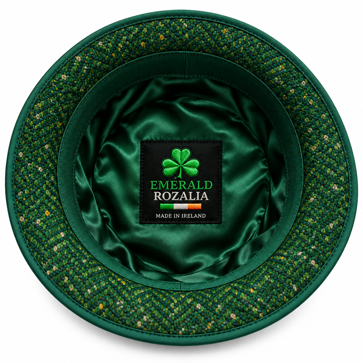 Emerald Statement Bow Cloche Hat — Colour image 5