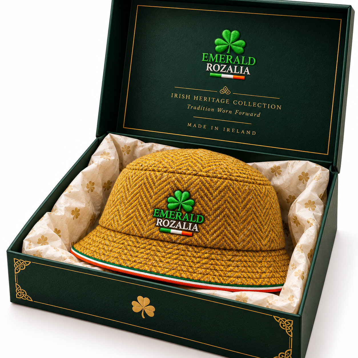 Mustard Heritage Bucket Hat — Colour image 6