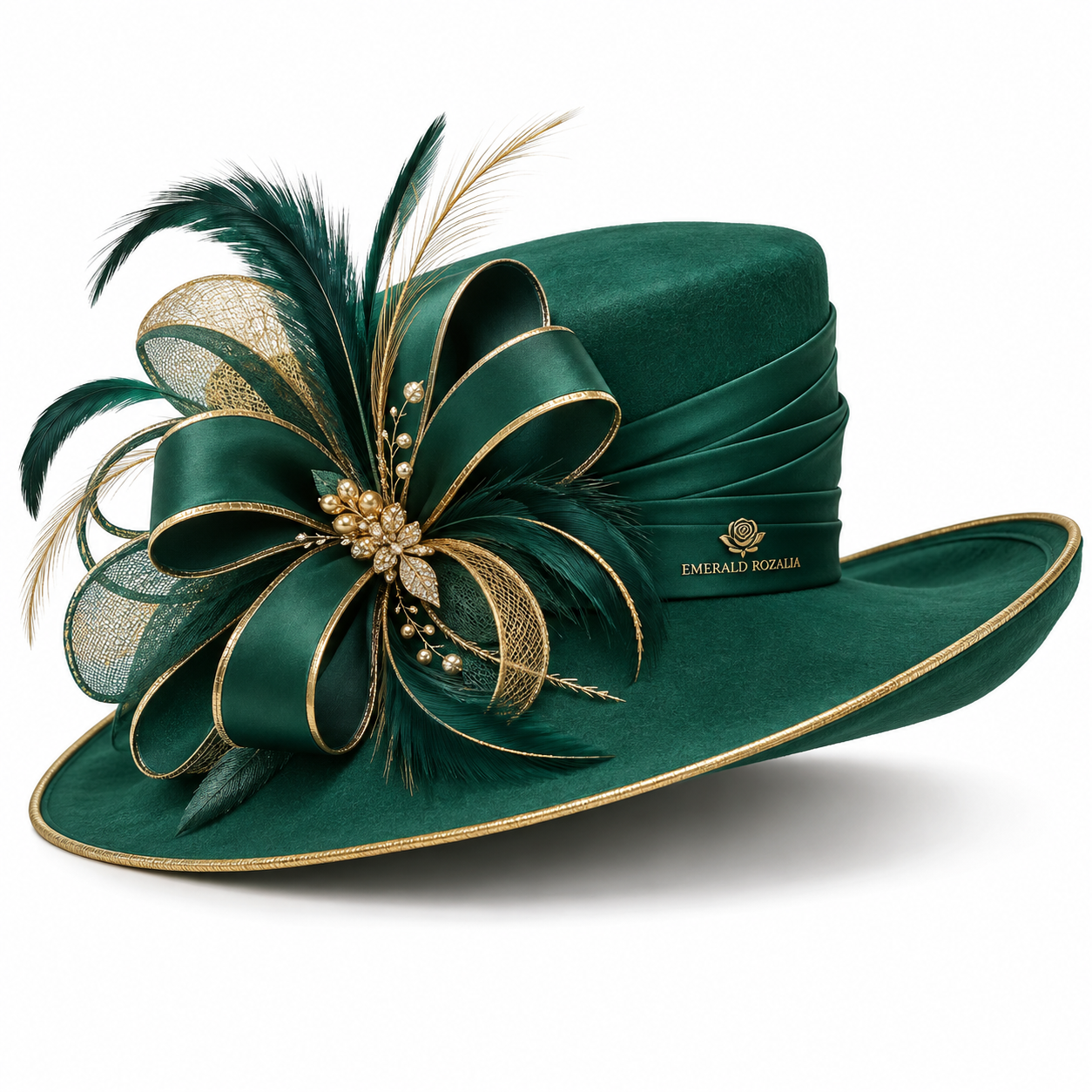 Emerald Rozalia Party Fashion Hat