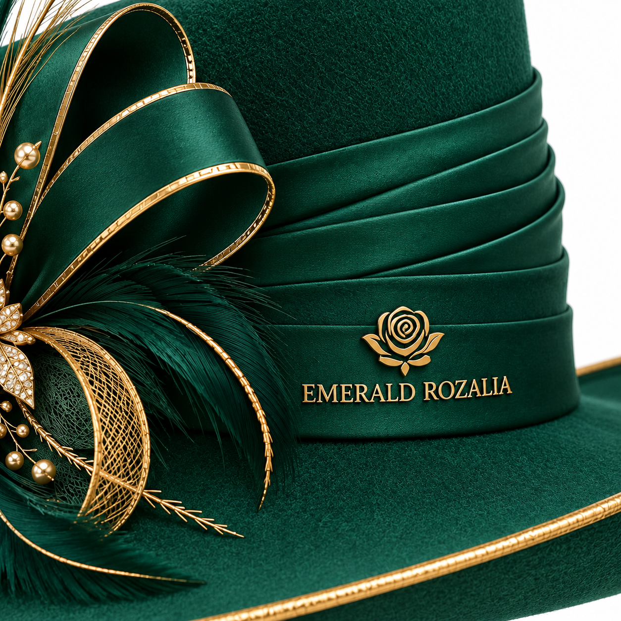 Emerald Rozalia Party Fashion Hat — Colour image 4