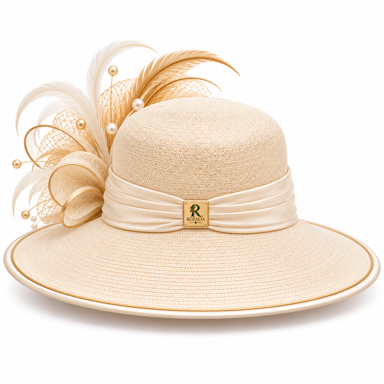 Ivory Occasion Hat — Colour image 2