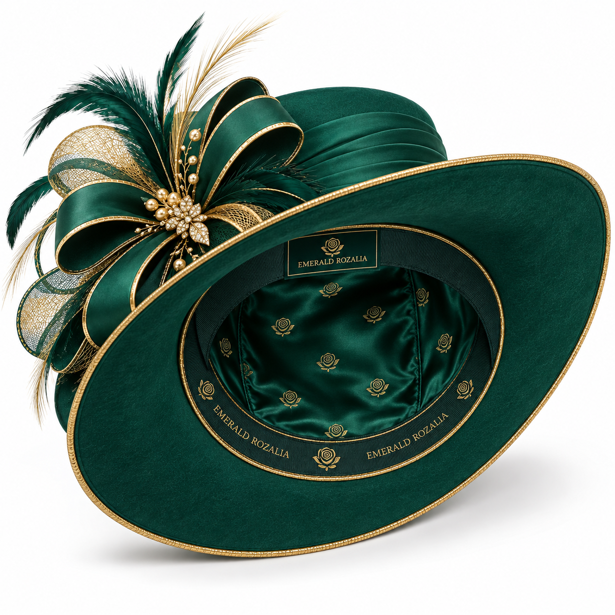 Emerald Rozalia Party Fashion Hat — Colour image 6