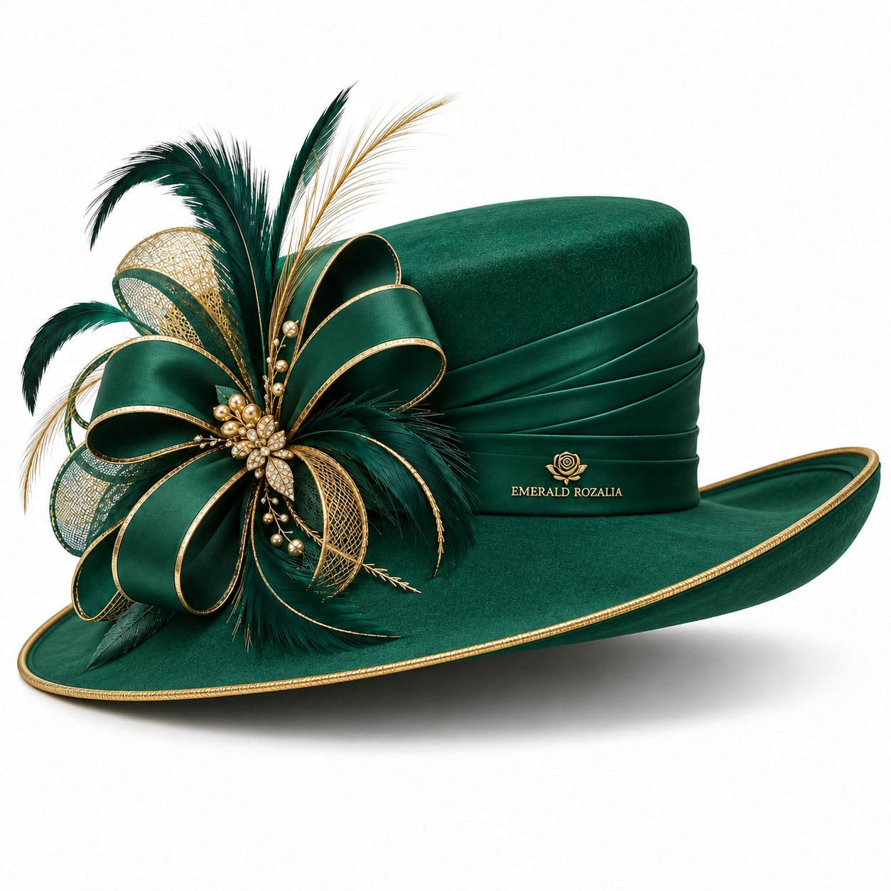 Emerald Rozalia Party Fashion Hat — Colour image 5