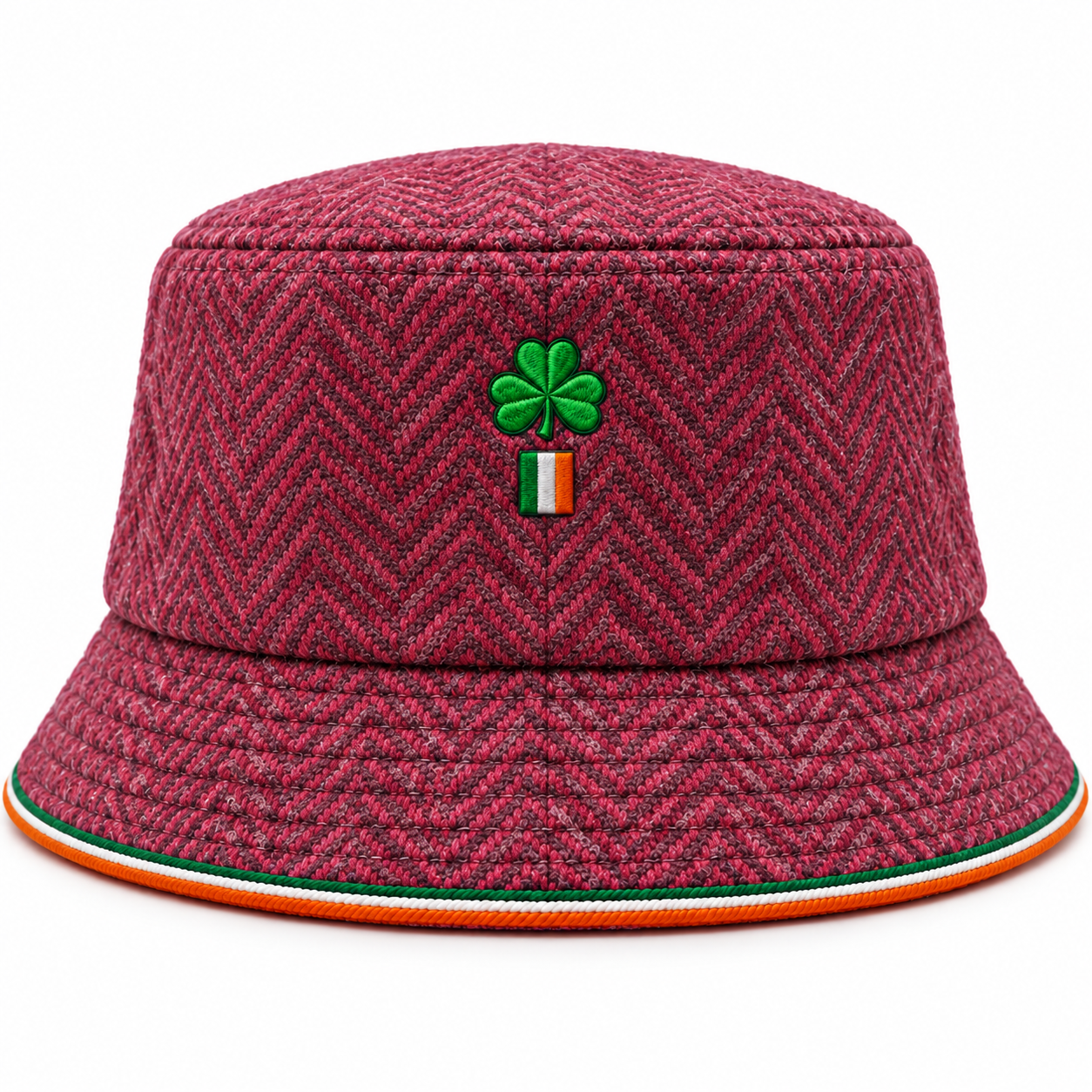 Burgundy Heritage Bucket Hat — Colour image 2