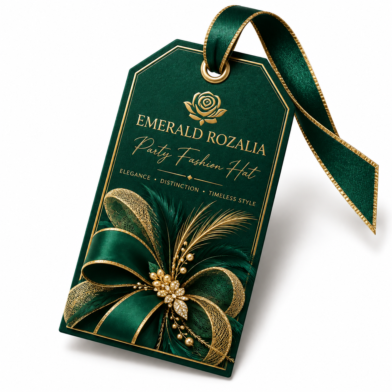 Emerald Rozalia Party Fashion Hat — Colour image 2