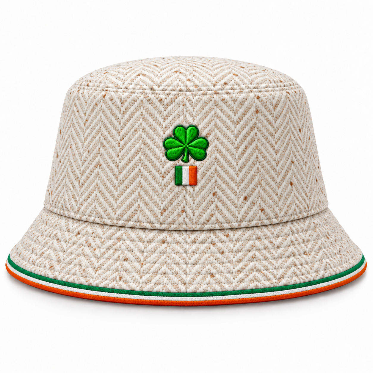 Ivory Heritage Tweed Bucket Hat — Colour image 3
