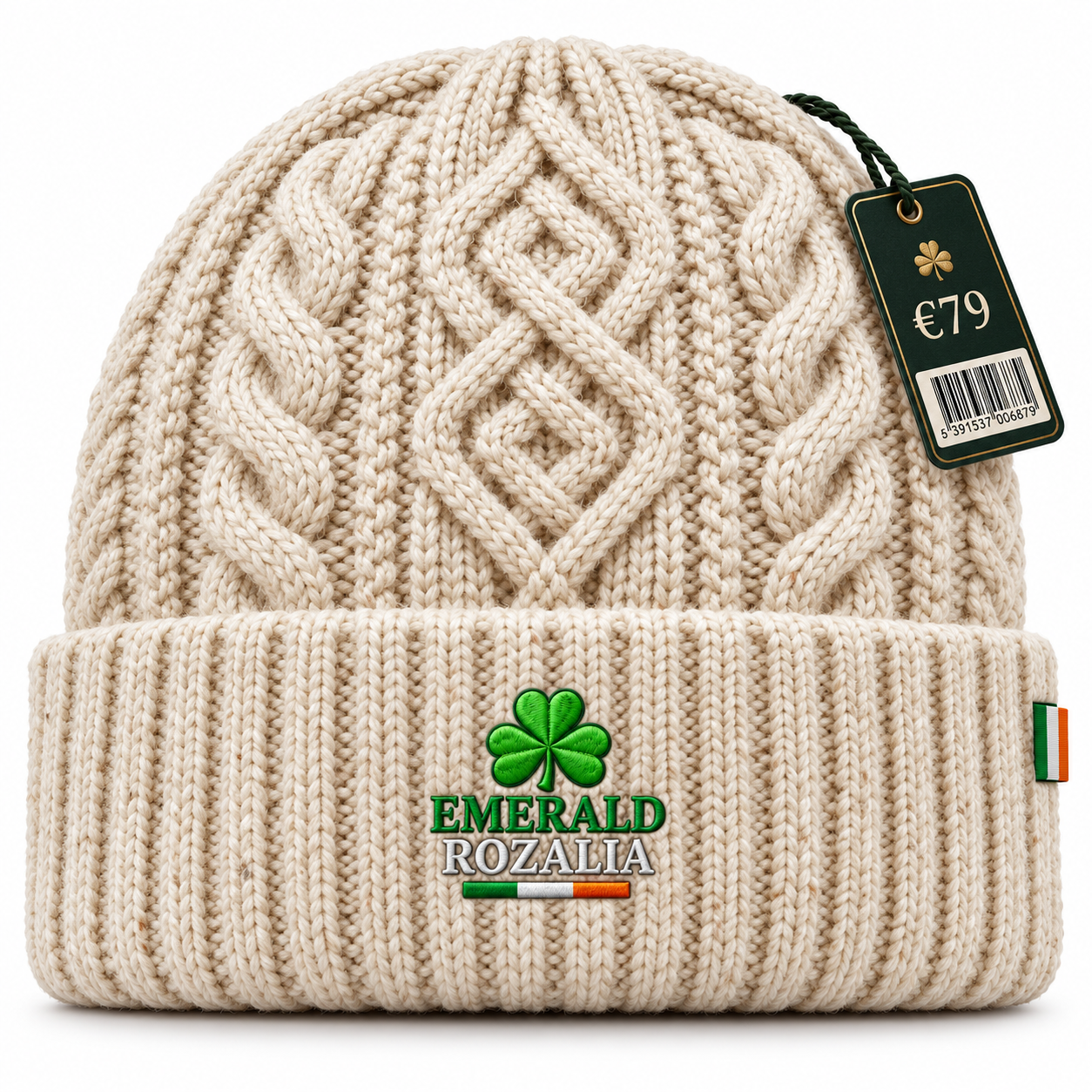 Irish Heritage Off White Beanie