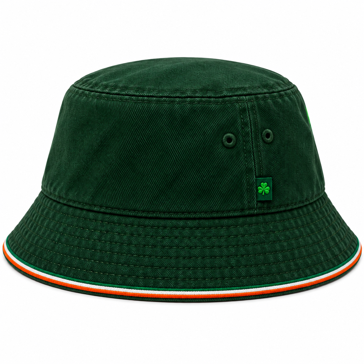 Emerald Shamrock Green Bucket Hat — Colour image 3