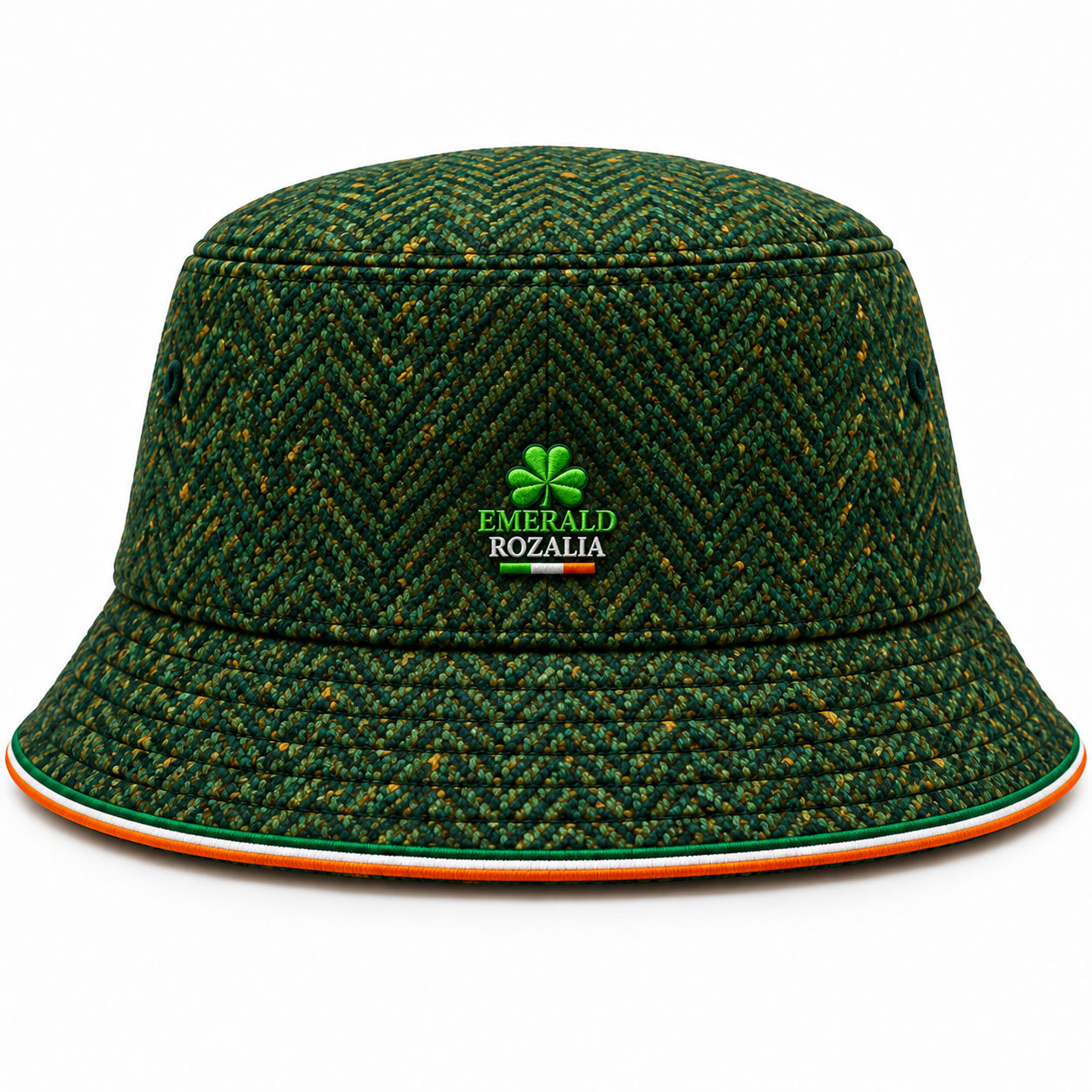 Emerald Heritage Tweed Bucket Hat — Colour image 4