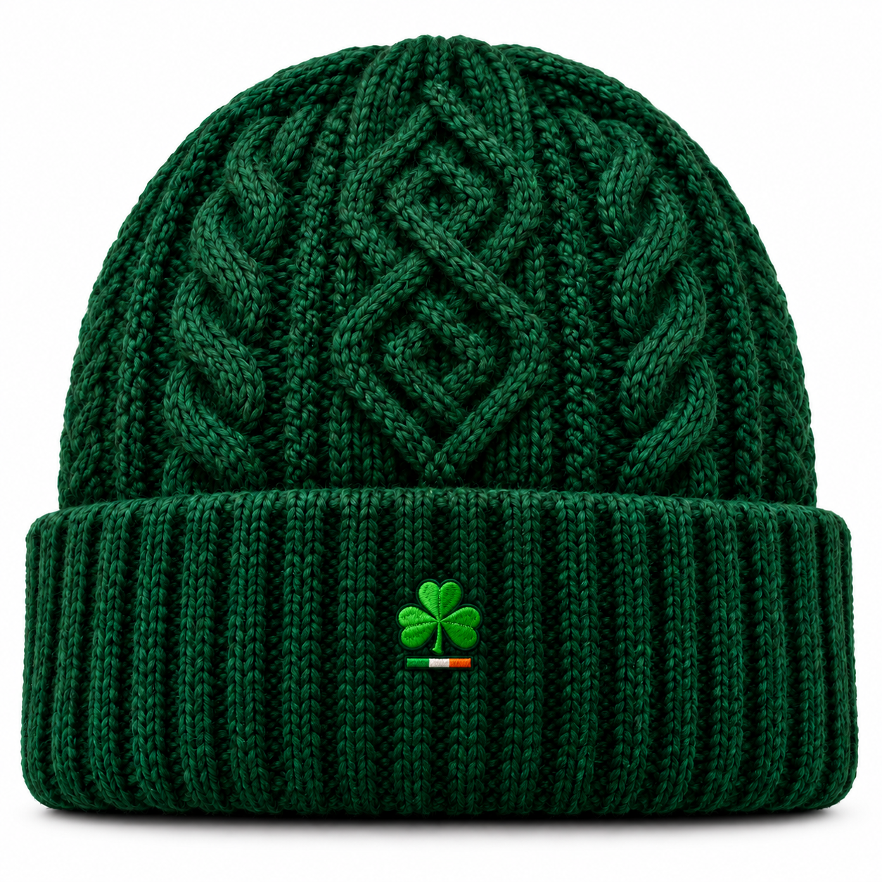 Irish Heritage Dark Green Beanie — Colour image 2